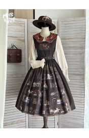 Miss Point German Bookshelf Daily JSK(Reservation/2 Colours/Full Payment Without Shipping)